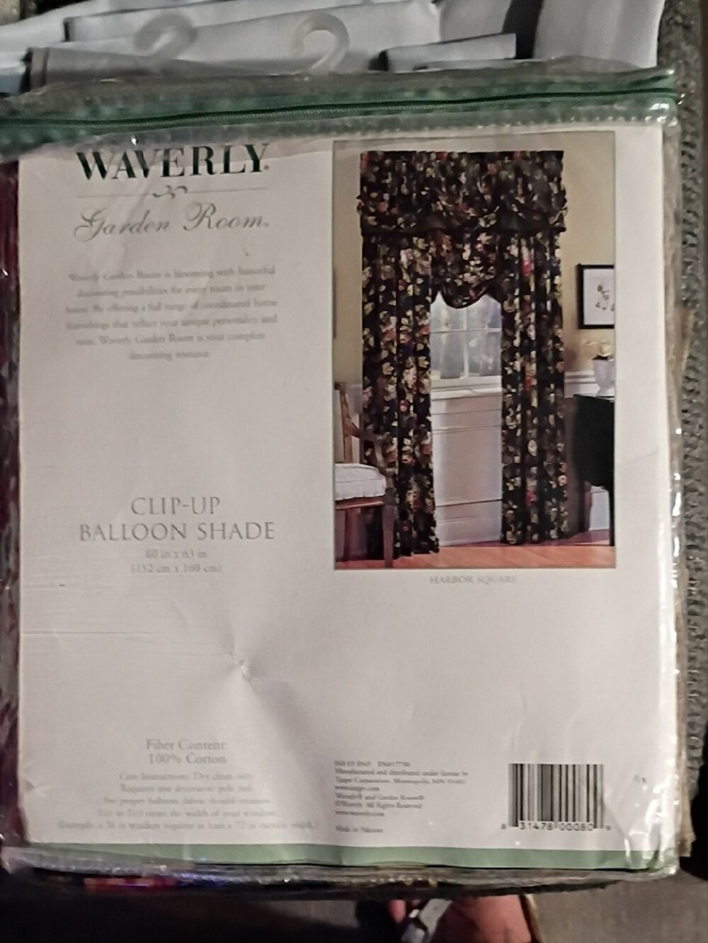 Waverly Black Floral Balloon Shade with Gold and Pink Hydrangea Print - Picture 3 of 6